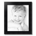thumbnail image 2 of ArtToFrames 14" x 17" Satin Black Reverse Step Picture Frame, 14x17 inch Black Wood Poster Frame (WOM-1419), 2 of 7