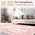 thumbnail image 2 of Ultra Soft Area Rug, Lush Colorful Foliage Display, Non Slip, Stain Resistant, Washable Area Rugs for Living Room, Bedroom(Pink, 3X5), 2 of 8