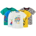 thumbnail image 2 of Nmmacb Boys T-Shirts Short Sleeve Cotton Top Tees Toddler Children Crewneck T-Shirts Top for Kids Baby 2-8Y, 2 of 8