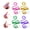Gold+Pink, variant on Crochet Ring,2PCS Gold Adjustable Yarn Tension Ring for Crocheting Peacock Shape Knitting Loop Open Finger Ring for Mother Grandma Thanksgiving Presents Finger Yarn Guide Crochet Accessories
