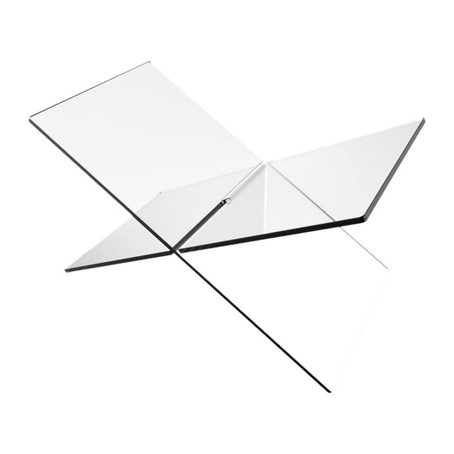 Soporte para Libros Acrílico con Marco en Cruz, Resistente Y Moderno, Transparente para Mostrador.