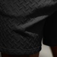 thumbnail image 7 of Men's Herringbone Textured Shorts with Drawstring Waist and Pockets Summer Causal Shorts, 2XL, 7 of 7