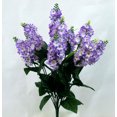 thumbnail image 3 of 1 Pc, 17.5 Inch Artificial Lilac Bush w/10 Stems For Spring Décor & Arrangements - Lavender, 3 of 4