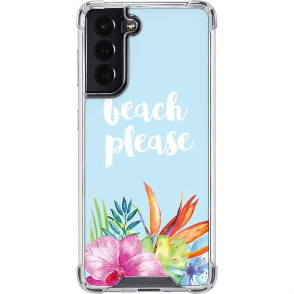 Skinit Illustration Art Beach Please Galaxy S22 Clear Case
