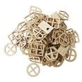 thumbnail image 1 of 100 piezas de recortes de madera para ventanas, multiusos, innovadores, hechos a mano, sin terminar, para manualidades infantiles, decoración del hogar., 1 of 14