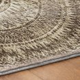 thumbnail image 5 of Addison Rugs Dream Shag Premium Machine Washable Transitional Medallion Brown Round Rug, 8' x 8', 5 of 8