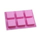 thumbnail image 5 of Molde Rectangular de Silicona Billuyoard Grado Alimenticio 6 Rejillas Rosa, 5 of 6