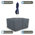 thumbnail image 6 of COVERS&ALL Square Table & Chair Set Cover with Umbrella Hole, 12 Oz Waterproof UV & Weather Resistant, Patio Lawn Garden Backyard Furniture with Air Vents & Drawstrings (50" L X 50"W X 30"H, Grey), 6 of 8