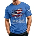 thumbnail image 3 of Men's Patriotic Graphic T-Shirts 250th Anniversary Flag Print 1776-2026 4th of July Casual Breathable Fit Short Sleeve Tees , Royal Blue, XXL, 3 of 7