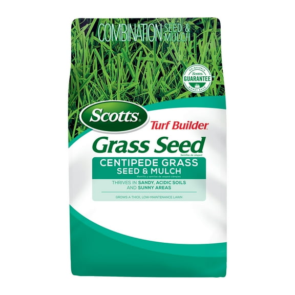 Scotts Turf Builder Grass Seed Centipede Grass Seed & Mulch, 5 lbs.