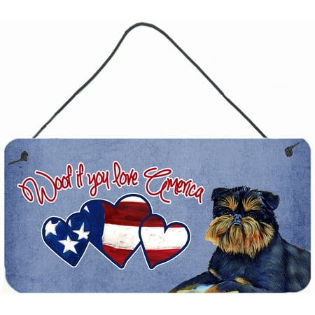 Woof if you love America Brussels Griffon Wall or Door Hanging Prints