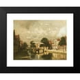 thumbnail image 2 of Johannes Christiaan Karel Klinkenberg 24x18 Black Modern Framed Museum Art Print Titled - A&nbsp;View of a Dutch Town, 2 of 5
