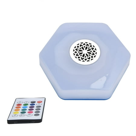 

2024 E27 LED Bluetooth Speaker Light Flying Saucer Shape Colorful RGBW Ceiling Light Remote Control 85V265V