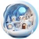 thumbnail image 4 of Round Acrylic Christmas Decorations Reindeer Hanging Sign Festive Wall Decorations, 4 of 6