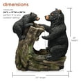 thumbnail image 4 of Alpine Corporation 26" Tall Outdoor Bear and Cub with Tree Fountain Yard Statue Decoration, 4 of 13