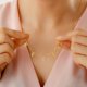 thumbnail image 4 of Customized Initial Necklace, Exquisite Clavicle Chain, Ladies Stainless Steel Number Pendant Jewelry, 4 of 5