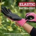 thumbnail image 4 of Safe Handler Nitrile Firm Grip Work Gloves, Fitted Wrist, Pink/Black, OSFM (12 Pairs), 4 of 6