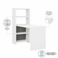 thumbnail image 5 of Bush Business Furniture Echo 56W Bookcase Desk in Pure White and Modern Gray, 5 of 6