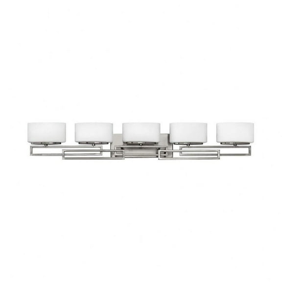 5 Light Bathroom Vanity in Transitional Style 43 inches Wide By 6.75 inches High-Antique Nickel Finish-Halogen Lamping Type Bailey Street Home