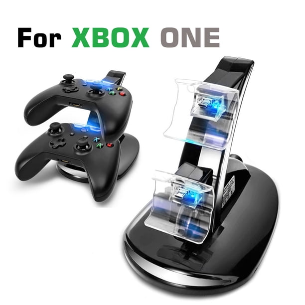 Cargador de estación de acoplamiento de carga rápida dual LED para controlador Xbox One / Xbox One S Ormromra CJWUS-4139