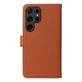 thumbnail image 4 of SaniMore for Samsung Galaxy S24 Ultra Wallet Case, Detachable Strong Magnetic PU Leather Flip Cover PU Leather Magnetic Shell Card Slots Cash Pocket Wristlet Strap Full Protective Stand Shell, Brown, 4 of 12