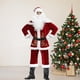 thumbnail image 5 of Conjunto de traje y chaqueta de Papá Noel, disfraz clásico para adultos y niños, 1 pieza 4xl, 5 of 9