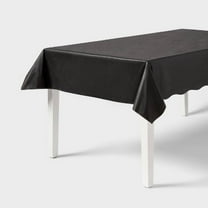 54" x 108" Solid Table Cover Black - Spritz