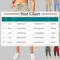 thumbnail image 3 of Womens Capri Pants Solid Color High Waist Drawstring Cargo Shorts with Pockets Casual Loose Summer Beach Cropped Trouser, 3 of 7