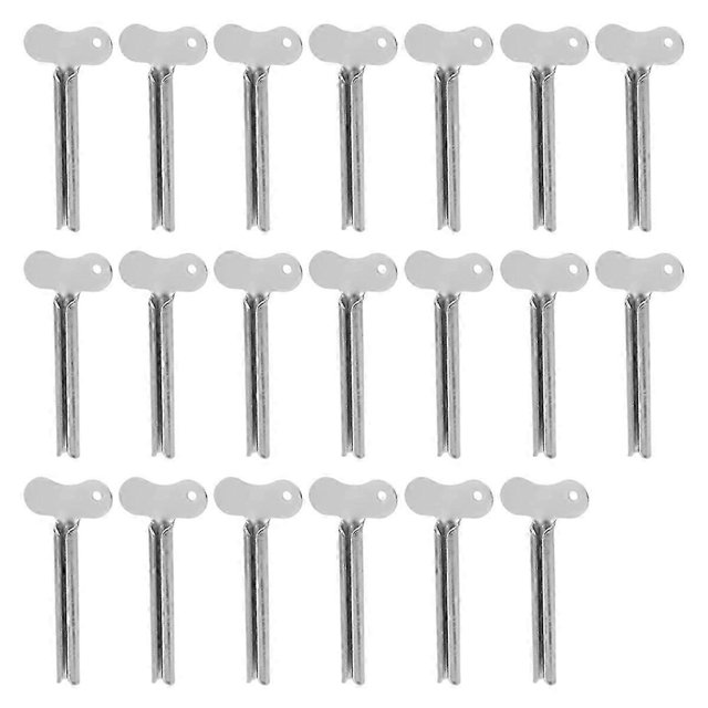 20PCS Metal Key Toothpaste Squeezers for Bathroom Tubes - Cosmetic & Hair Dye Compatible