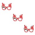 thumbnail image 4 of Baohd Décorations de Noël Festives Ornements de Fête pour des Vacances Magiques Noël Multicolore Bois Rouges 3Set, 4 of 6
