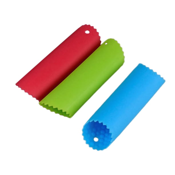 Peladores de ajos de silicona de 3 piezas, tubo para pelar ajos, herramientas de ajo fáciles de usar, utensilios de cocina para el hogar