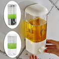 thumbnail image 3 of Wall Mounted Suction Cup Hanging Soap Dispenser Bathroom Shampoo And Lotion Container Holder (white ) (1pcs), 3 of 5