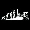 thumbnail image 2 of SPRING PARK Funny Human Evolution MTB Bike Car Vehicle Reflective Decals Sticker Decoration, 2 of 6