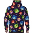 thumbnail image 7 of Wukai Owls And Hearts Print Men Hoodies Fleece Sweatshirts Long Sleeve Sweaters Pullover Fall Outfits Winter Clothes-Medium, 7 of 7