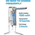 thumbnail image 5 of Dispensador de botella de agua, bomba de botella de agua eléctrica plegable, bomba de agua potable automática, bomba de agua de carga USB tipo C para botella universal de 1-5 galones, dispensador de agua portátil de bajo ruido brillar Electrónica, 5 of 5