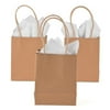 Brown Paper Gift Bags (Sm) - Party Supplies - 12 Pieces