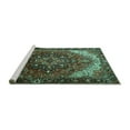thumbnail image 2 of Ahgly Company Machine Washable Indoor Rectangle Persian Turquoise Blue Traditional Area Rugs, 3' x 5', 2 of 4