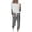 Gray, variant on Sweatsuit Sets for Women 2 Piece Lounge Set Loose Jogger Sets Fall Outfits Sets Plus Size Tracksuits with Pockets