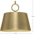 thumbnail image 2 of Parkhurst Collection One-Light New Traditional Brushed Bronze Metal Pendant Light, 2 of 2