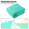thumbnail image 5 of Yescom 16x12FT 97% UV Block Rectangle Sun Shade Sail Outdoor Patio Pool Garden Yard Lawn Carport Net Awning Pearl Aqua, 5 of 12