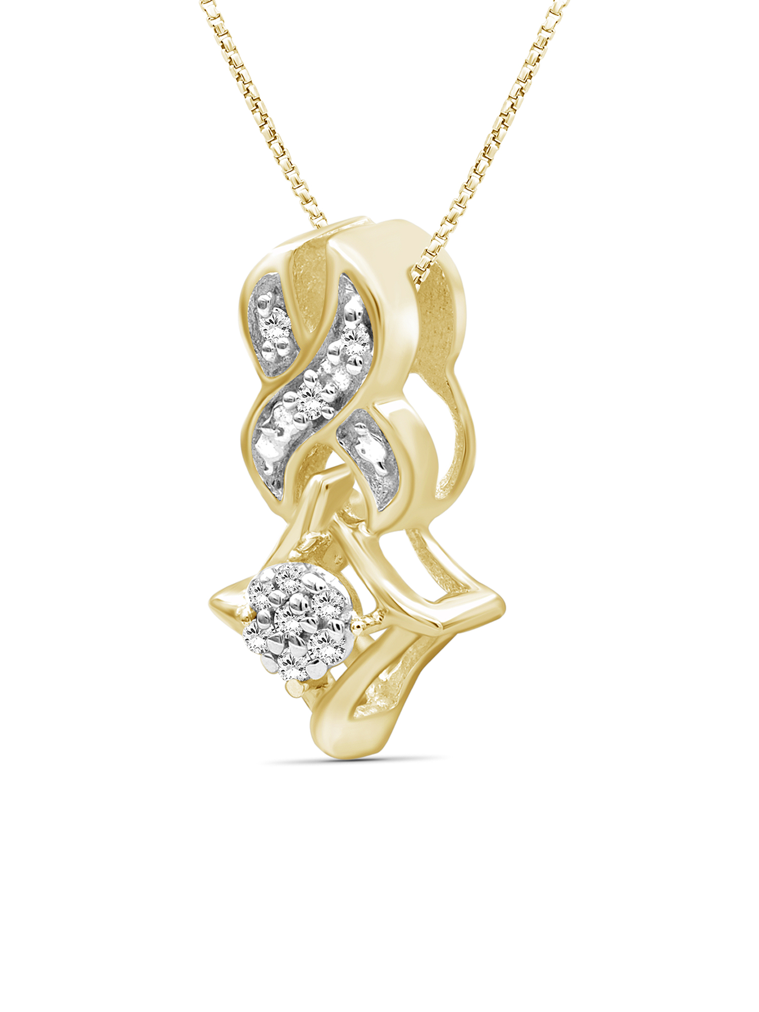 JewelersClub White Diamond Accent 14k Gold Over Silver 3-Piece Infinity Jewelry Set