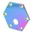 thumbnail image 1 of Hexagonal Klaxon Bouton Poussoir Plaque de Couverture, 70mm Anti-Impact Longue Durée Volant Klaxon Couvercle pour Roue de Course 6 Trous, 1 of 8
