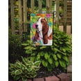 thumbnail image 2 of Carolines Treasures SC9452-FLAG-PARENT Basset Hound Easter Eggtravaganza Flag  multicolor, 2 of 2