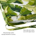 thumbnail image 2 of Greendale Home Fashions 18 x 18 in. Palm Leaves White Square Outdoor Chair Pad (Set of 2), 2 of 6