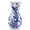 #Birds & Floral Texture, variant on Blue And White Ceramic Vase 11 Inch Tall Flower In Flpattern Large Retro Chinoiserie Decor Side Table Centerpiece Living Room Bookshantique Grand Millennial