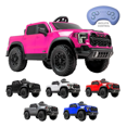 thumbnail image 1 of Carro Estilo Ford Lobo Camioneta Pick-up Electrico Montable para Niños Carrito de Control Remoto y Manejo Directo con Luces Estereo y Pedales Funcionales con Control Remoto (Rosa), 1 of 7