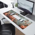 thumbnail image 2 of Happy Thanksgiving Fall Pumpkin Rose Large Gaming Mouse Pad Extended Mouse Pads with Stitched Edges, Non-Slip Base, Water Resist Keyboard Pad for Gamer, Office & Home, 31.5 X 11.8 in, 2 of 7