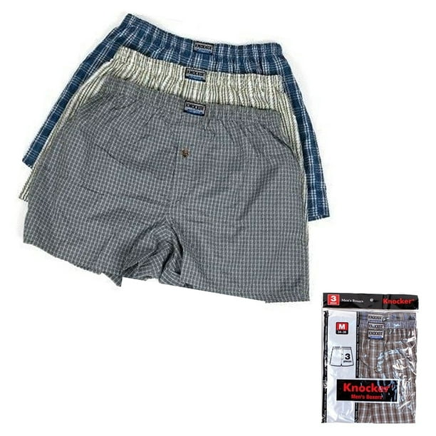 AllTopBargains 3 Men's Boxers Undewear Male Briefs Shorts Size M 34