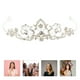 thumbnail image 3 of KAKOWELY Tiara nupcial, corona de diamantes de imitación, diadema para novia, tocado de boda, 3 of 4
