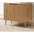 thumbnail image 4 of Modern Bathroom Vanity TURIO 30" Freestanding Cabinet without Basin, with Carrara White Counter Top and 2 Doors, Woodgrain,Wooden Bathroom Vanity, 4 of 5